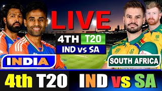 🔴 Live IND Vs SA 4th T20  Live Scores amp Commentary  India Vs South Africa  1st innings [upl. by Akemet868]