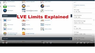 Cpanel Resource Limits amp LVE Limits Explained [upl. by Aylad907]