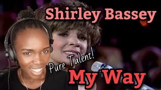 African Girl First Time Hearing Shirley Bassey  My Way 1987 Live in Berlin REACTION [upl. by Eve]