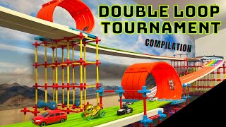 DIECAST CARS TOURNAMENT  LOOP DE LOOP RACE  COMPILATION [upl. by Intihw248]