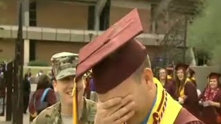 Soldier Returns in Time to Surprise Best Friend at ASU Graduation [upl. by Emmie]