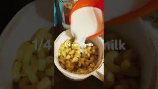 Mac and cheese microwave recipe macandcheeserecipe shorts fyp foodie [upl. by Boyce202]