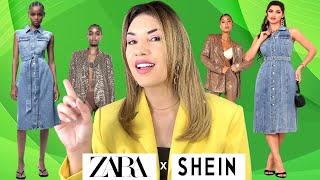 SHEIN x ZARA Roupas da ZARA na SHEIN pela METADE do PREÇO EPISÓDIO 77 [upl. by Alamap]