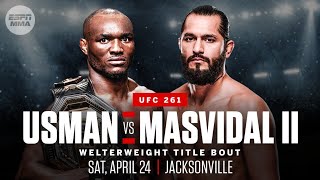 KAMARU USMAN VS JORGE MASVIDAL FULL FIGHT UFC 261 [upl. by Eitsud694]