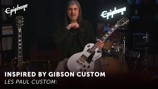 Epiphone Les Paul Custom  Epiphone Inspired By Gibson Custom [upl. by Notsniw]