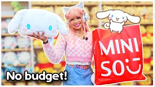 BUYING ONLY CINNAMOROLL AT MINISO Shop with Me No Budget Challenge sanrio miniso shopping [upl. by Kele575]