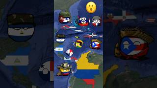 EEUU Y EL CARIBE countryballs mapa historia curiosidades paises guerra [upl. by Doelling440]