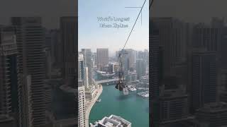 X LINE  Dubai Marina  The Longest Urban Zipline in the World [upl. by Thomasine]