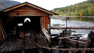 Water powered sawmill Aursfjordsaga Norway [upl. by Goodill220]