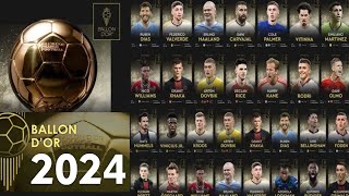 Ballon dOr 2024 Winners Full List [upl. by Atinram571]