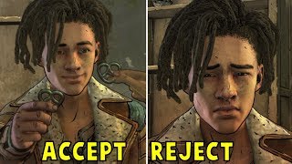 Clementine Accepts vs Refuses To Date Louis All Choices The Walking Dead Final Season Episode 3 [upl. by Nauqe]