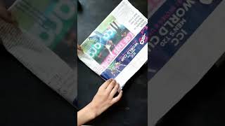 How to make a Paper Bag with Newspaper  Paper Bag Making Tutorial very easy [upl. by Anwahsed730]