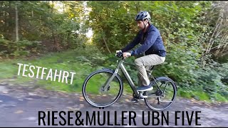 RieseampMüller UBN Five  Präsentation und Testfahrt des EBikes  Tretmühle Stuttgart [upl. by Marnia959]