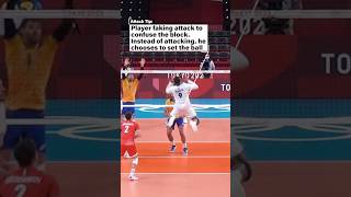 Fake spike by Ervin Ngapeth 😱🤯volleyball shorts [upl. by Mike200]