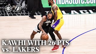 Kawhi 26 PTS vs Lakers Highlights  LA Clippers [upl. by Ivetts779]