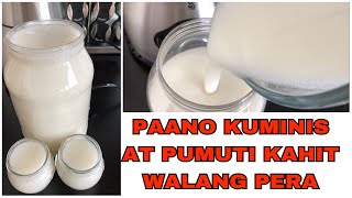 PAANO KUMINIS AT PUMUTI KAHIT WALANG PERA RICE MILK FACE MASKSIMPLE NATURAL SKIN REMEDY [upl. by Roderigo166]