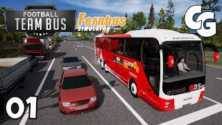 Football Team Bus  Ep 1  First Look  Fernbus Simulator Addon [upl. by Ydal]