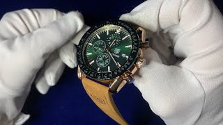 Benyar BY5140 Green dial  4K Unbxoing amp Review [upl. by Aborn]