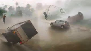 Shanghai Typhoon Bebinca Footage Unbelievable Storm [upl. by Berhley]