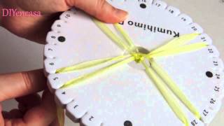 Tutorial pulsera organza con telar kumihimo Bracelet friendship [upl. by Eckblad]