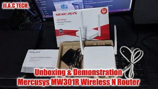 Mercusys MW301R 300Mbps Wireless N Router  Unboxing amp Demonstration [upl. by Rebma]