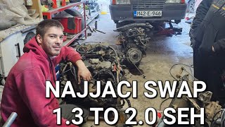 UBACIO SAM GSI MOTOR U KADETT A  KOMPLETAN SWAP [upl. by Cesaro601]