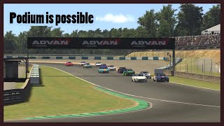 iRacing  MX5 Cup  2021 S3W8  Okayama Short  Full race [upl. by Kentiga]