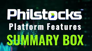 Philstocks Platform Features Summary Box [upl. by Odelinda201]