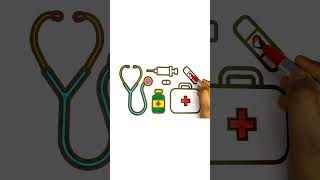 How to Draw Doctors Tools [upl. by Eisdnyl442]