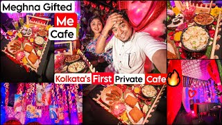 Meghna আমাকে CAFE 🎁 Gift করলো 😳 Kolkatas First Private Cafe  Haazir  Fish Fry Spring Roll etc [upl. by Notsle17]