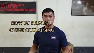 TM Bench Series How to prevent CHEST COLLAPSINGquot in the benchpress [upl. by Llehcar186]