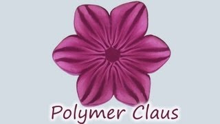 Millefiori cane Pink Flames Flower polymer clay tutorial fimo tutorial [upl. by Durstin12]