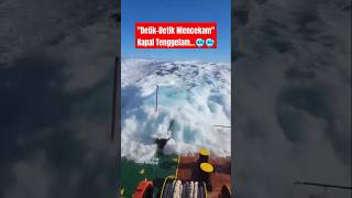 quotKapal Diterjang Ombak Besar di Tengah Lautquotship moments shortvideo bigwaves [upl. by Enttirb]