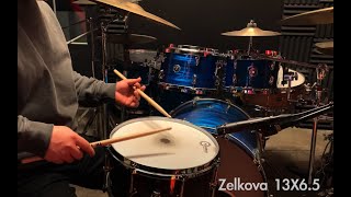 젤코바 13X65 스네어드럼 테스트 zelkova snare drum test [upl. by Ahsikahs]