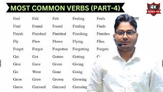 VERB COMMON Verbs in English  V1 V2 V3 V4 V5 Verbs in English Grammar  PART4 [upl. by Nitsreik218]