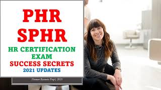 PHR SPHR Certification Exam Success Secrets Real TIPS From Real People [upl. by Tan365]