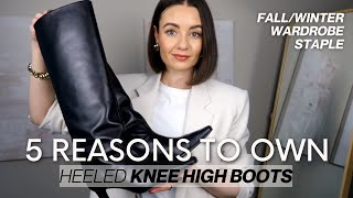 5 REASONS TO OWN BLACK KNEE HIGH BOOTS  FALLWINTER WARDROBE STAPLE  Styled by Sansha [upl. by Lladnarc]