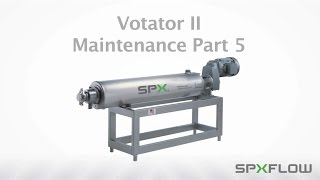 Votator® II SSHE Maintenance  General Heat Exchanger Assembly  WCB [upl. by Aicil197]