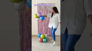 Birthday Decoration Ideas At Homebackdrop diy birthday partyshortvideo viralvideomusic [upl. by Dercy319]