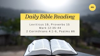 Day 86 Daily Bible Reading [upl. by Anhpad]