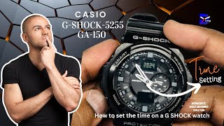 G Shock GA150 time setting g shock watch time adjustment digital watch time settings [upl. by Amalberga]