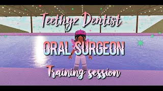 Oral surgeon training POV Roblox Teethyz Dentist [upl. by Robison]