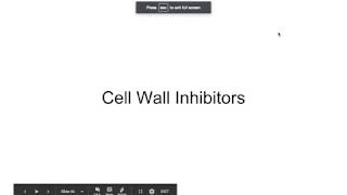 USMLE Pharmacology  Antibiotics Cell Wall Inhibitors [upl. by Hudson]