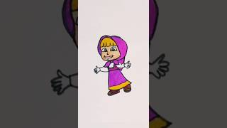 Masha And The Bear  Masha Drawing  Masha Cartoon shorts mashaandthebear masha [upl. by Nivaj141]