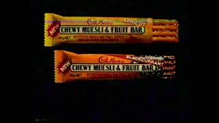 Cadbury Chewy Muesli and Fruit Bars ad 1988 [upl. by Nnarefinnej973]