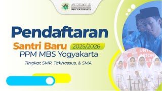 Info  Pendaftaran PSB PPM MBS Yogyakarta Tahun Pelajaran 20252026 [upl. by Nerrot]