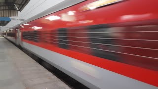 4K Ruthless 130Kmph Action  12642 Thirukkural Express Turns the Tide of Faridabad Railway station [upl. by Homovec81]