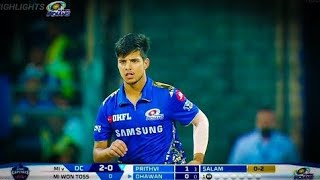 Rasikh Salam bowling in a practice match against Lancashire County Club  Reliance 1 Mumbai Indians [upl. by Sension]