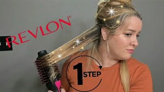 REVLON ONE STEP HAIR DRYER AND HOT AIR BRUSH  FIRST THOUGHTS [upl. by Lebasy]