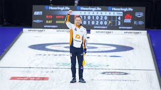 Gushue makes electric shot to beat Whyte in Tour Challenge quarterfinals [upl. by Beret290]